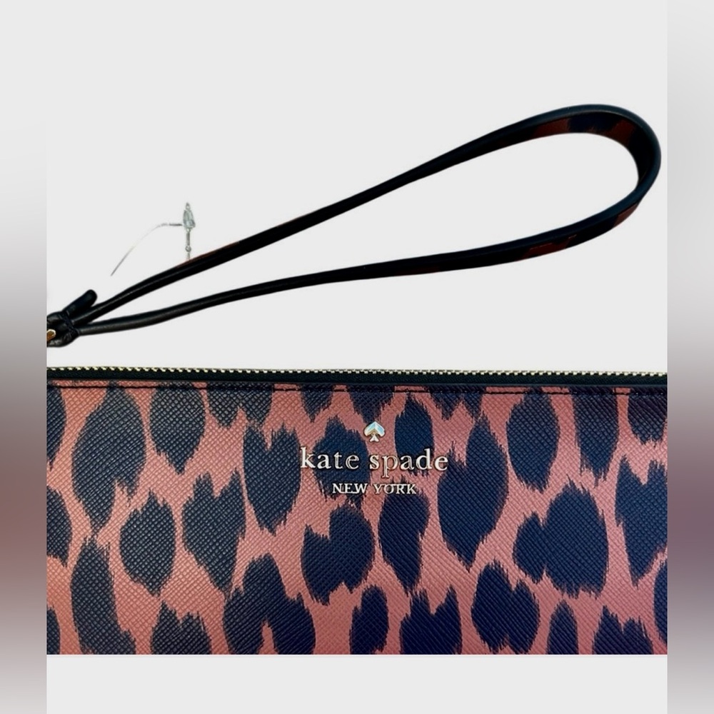 kate spade Leopard Print Wristlet - Brown/Black - Picture 5 of 11